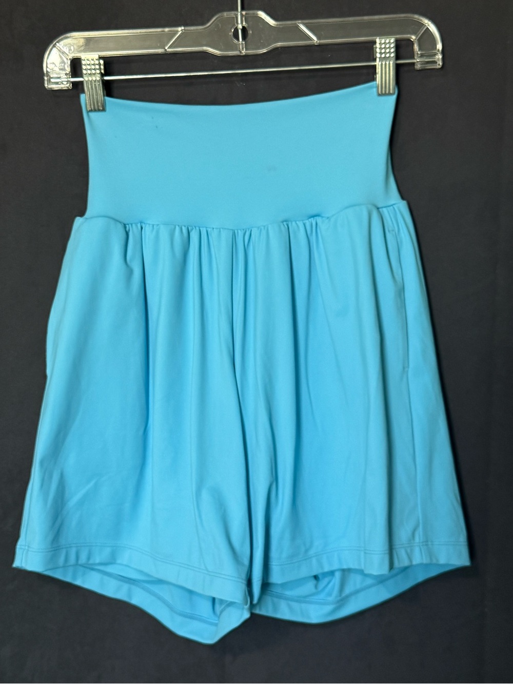 HALARA Bright Aqua High-Waist Women's Shorts